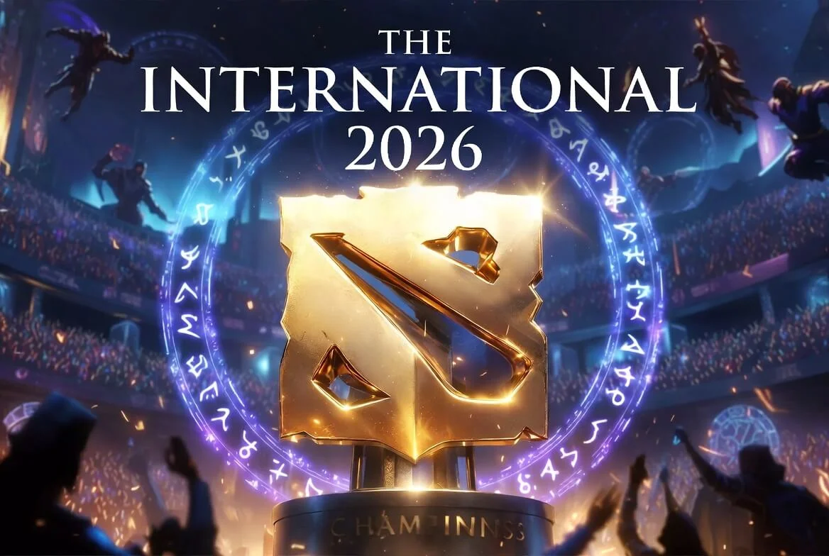 Трофей Aegis of Champions, который разыгрывают на турнире по Dota 2